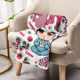 Merry Christmas Kids - Personalized Kid Blanket
