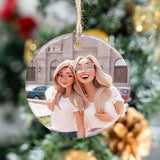 Congrats On Being My Favorite - Gift for friend - Personalized Ceramic Circle Ornament
