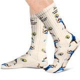 Their Coach Warned - Personalized Volleyball Socks