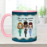 Chance Made Us Coworkers - Personalized Nurse Accent Mug