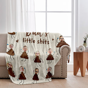 Grandma's Little Cuties - Gift for grandma, mom, dad, grandpa - Personalized Blanket