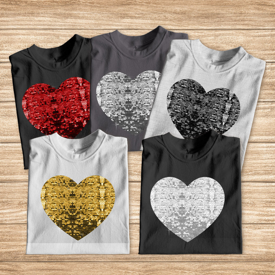 Double Trouble - Gift for dog lovers - Personalized Sequin T-shirt