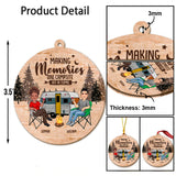 Happy Camper - Camping gift for husband, wife, boyfriend, boyfriend - Personalized Ornament