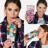 Nurse Life Pink Leopard Turquoise Blue - Personalized Nurse Tumbler
