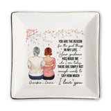 You Are The Reason - Gift for mom, grandma - Personalized Jewelry Dish