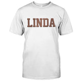 Custom Name - Personalized Aunt Embroidered T-shirt