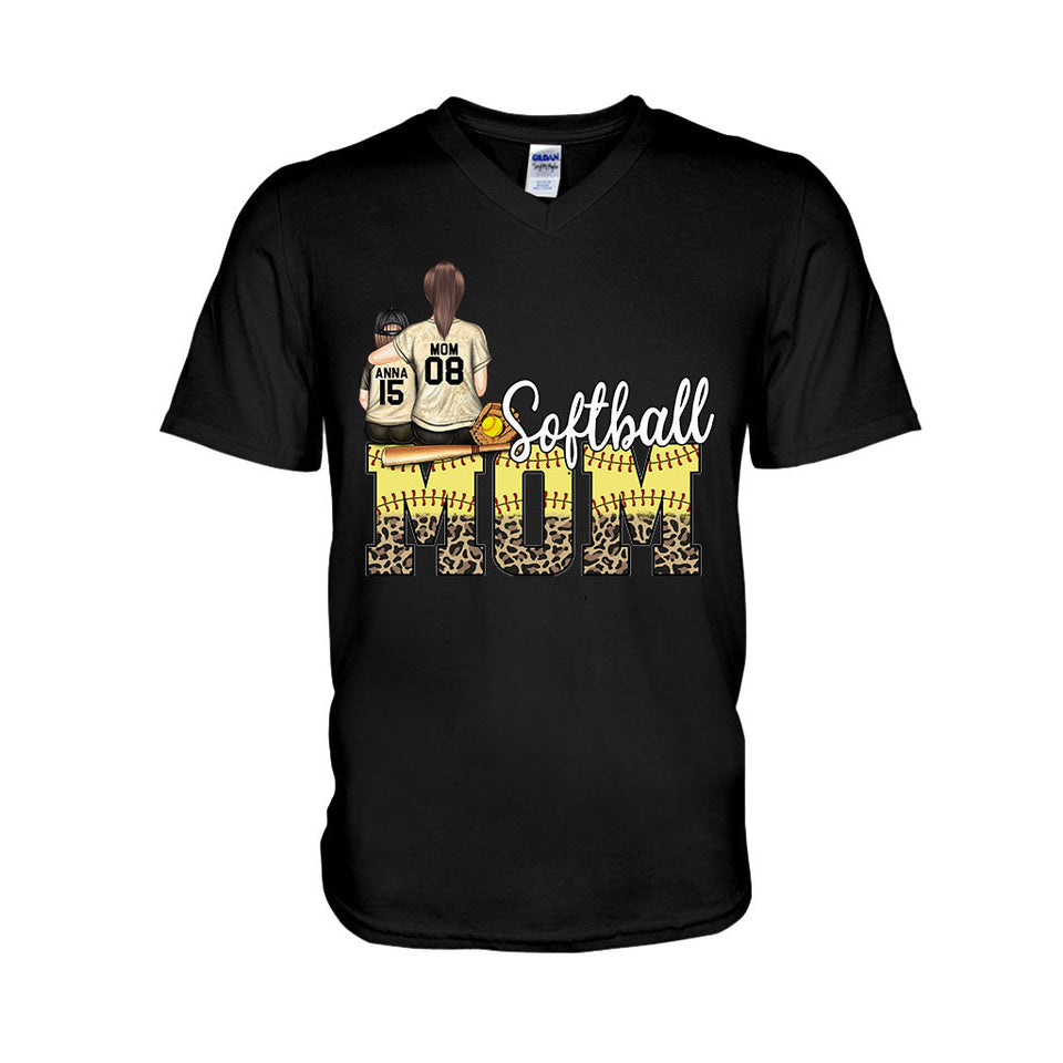 Softball Mom - Softball gift for mom - Personalized T-shirt And Hoodie
