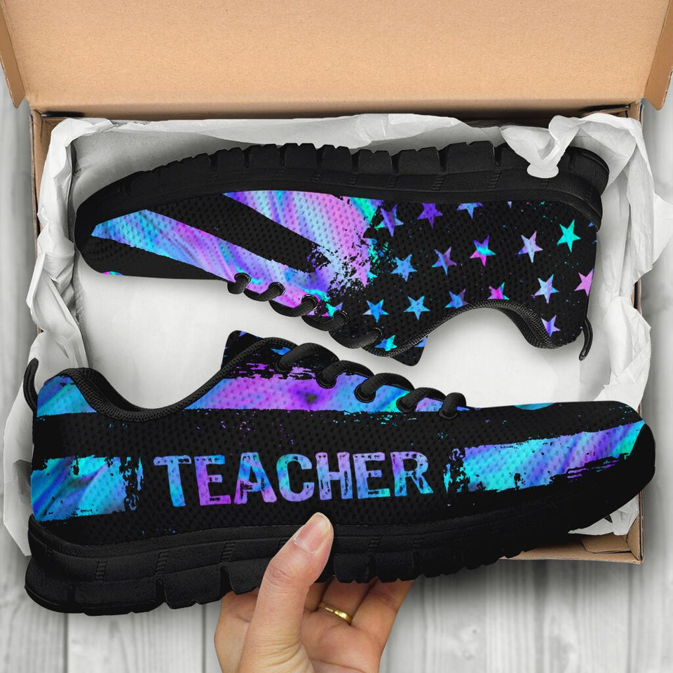 Teacher American Flag Teacher Sneakers 0622