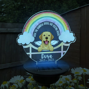 Rainbow Bridge - Personalized Dog Garden Solar Light