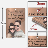 I Love You Now And Always - Personalized Couple Keychain