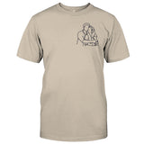 Custom Line Art - Personalized Couple Embroidered T-shirt