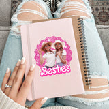 Pink Besties - Gift for friend - Personalized Decal Die Cut