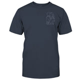 Custom Line Art - Personalized Step Mom Embroidered T-shirt