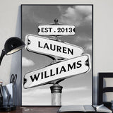Always Beside You - Personalized Couple Canvas And Poster