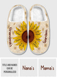 Grandma's Garden - Personalized Grandma Slippers