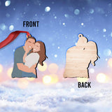 Custom Faceless Portrait Illustration - Personalized Family Ornament