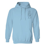Custom Line Art - Personalized grandson Embroidered Hoodie