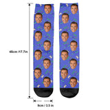 Custom Face Party Pattern - Personalized Uncle Socks