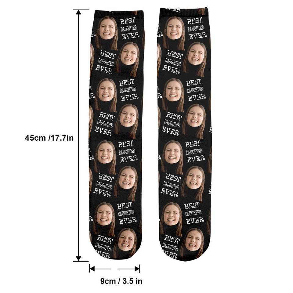 Custom Face - Personalized Daughter Socks