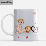 I Like His Beard I Like Her Butt - Personalized Couple Mug