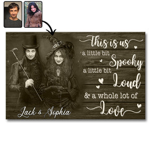 This Is Us Couple Halloween Vibes Face Swap - Personalized Couple Canvas And Poster
