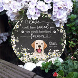 In Loving Memories - Personalized Dog Round Shaped Stone