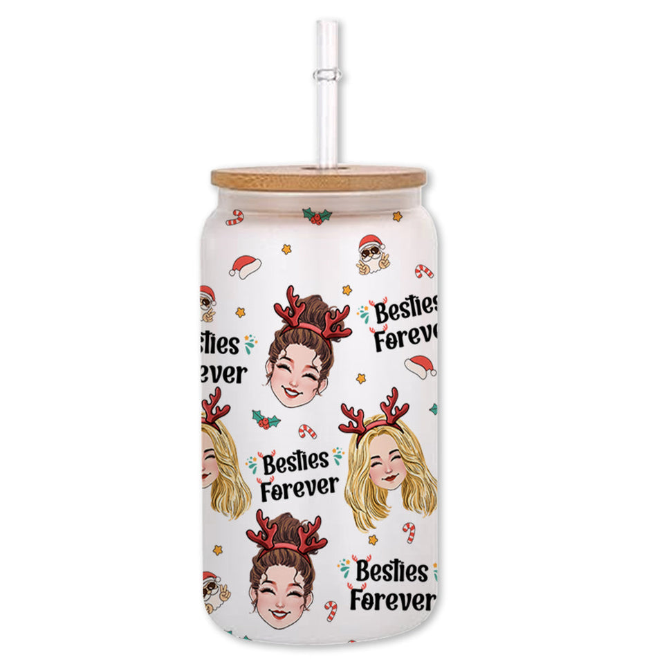 Bestie Forever - Gift for friend - Personalized Can Glass