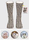 Customizable Printed Face - Personalized Cat Socks