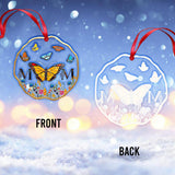 Butterfly Mother - Personalized Mother Transparent Ornament
