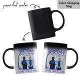 Je porte du turquoise et du violet - Mug personnalisé de prévention du suicide