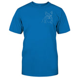 Custom Line Art - Personalized Dog Embroidered T-shirt