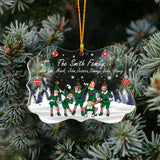 Merry Christmas - Personalized Family Transparent Ornament