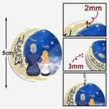 To The Moon And Back - Gift for grandma, mom, dad, grandpa - Personalized Keychain