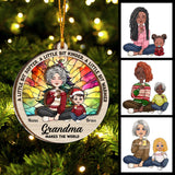 Grandma Make The World Warmer - Personalized Grandma Layers Mix Ornament