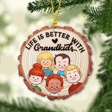 Life Is Better With Grandkids - Gift for grandma, grandpa - Personalized Ornament