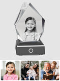 Custom Photo - Personalized Kid Laser Engraving 3D Iceberg Shaped Crystal Lamp