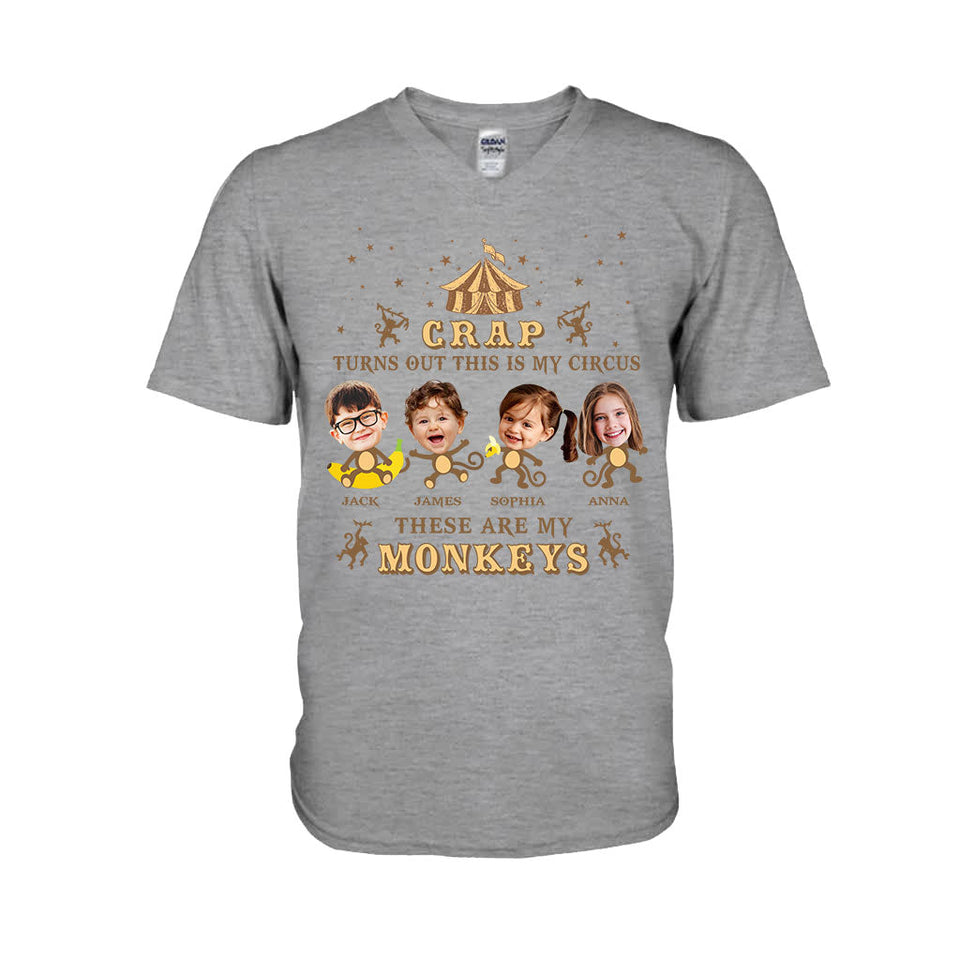 This Is My Circus These Are My Monkeys - Personalized Mother T-shirt And Hoodie