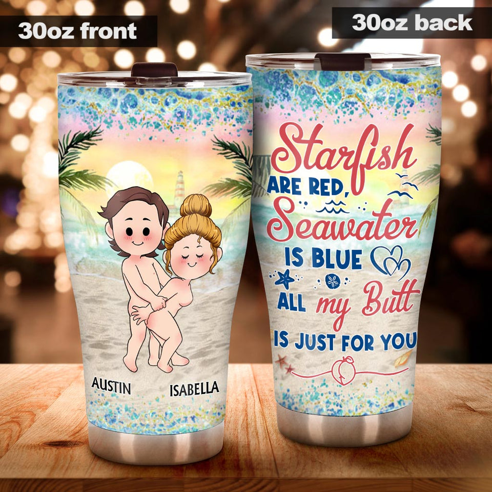 Just For You - Personalized Couple Tumbler