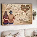 I Choose You - Personalized Couple Canvas And Poster