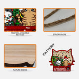 Countdown To Christmas - Personalized Cat Wood Sign