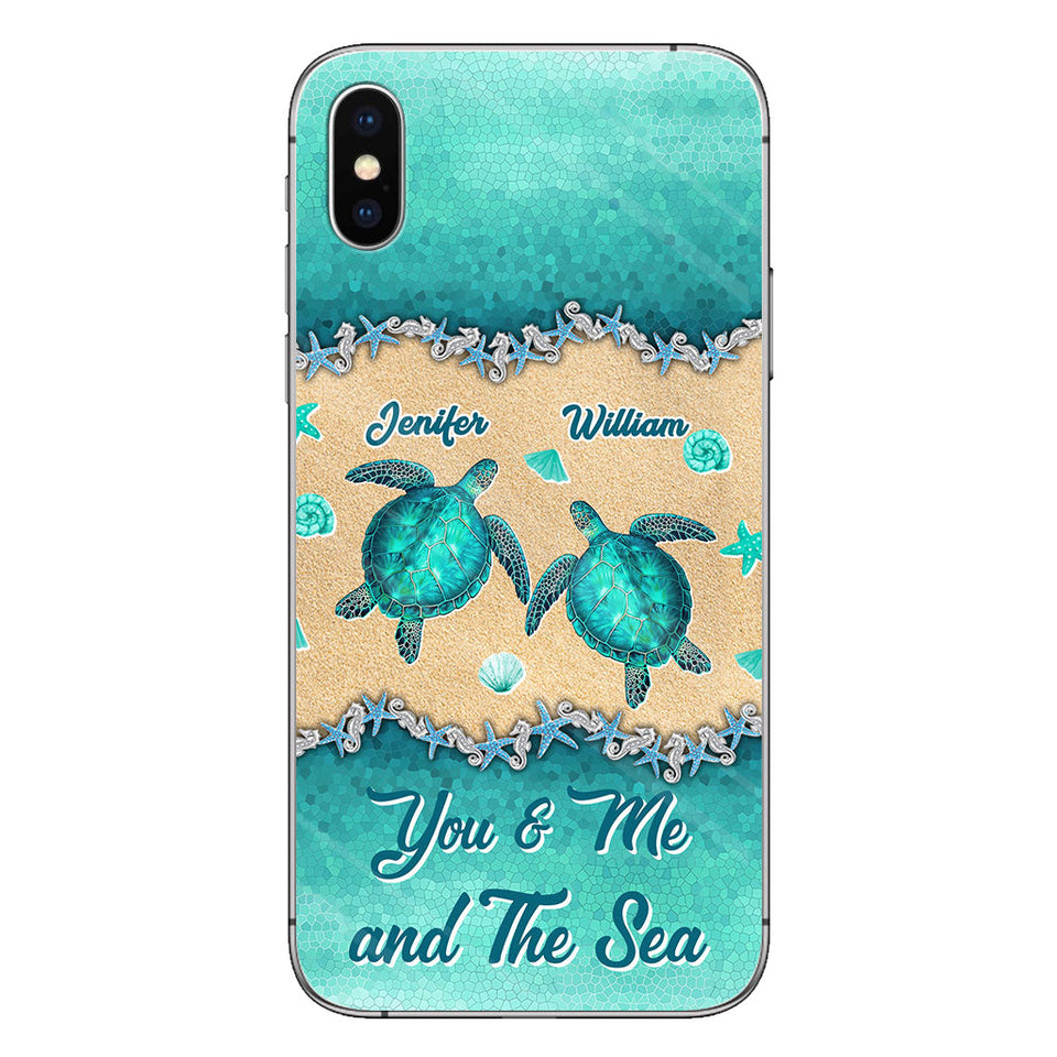 Salty Lil' Beach - Personalized Turtle Phone Case