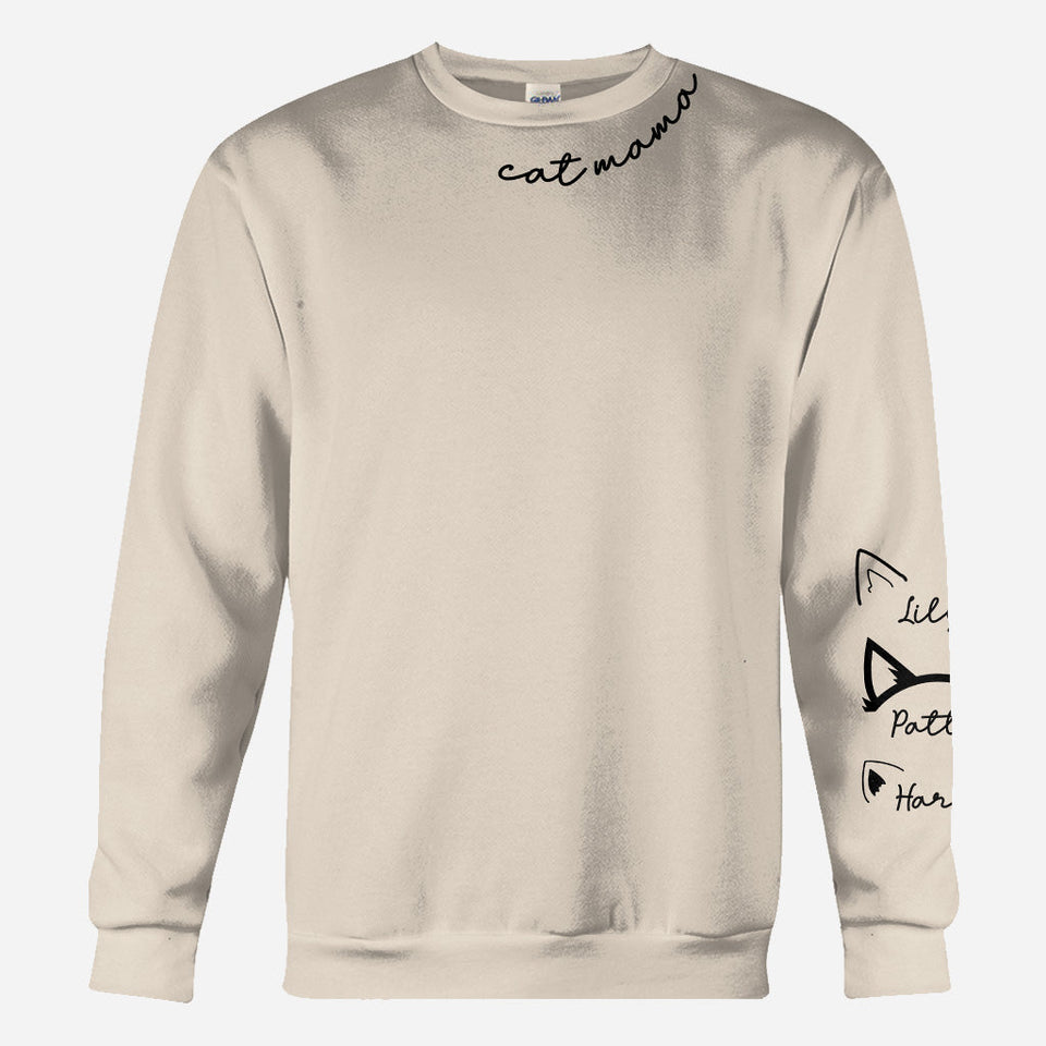 Cat Mom - Personalized Cat All Over Shirt