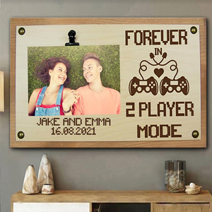 2 Player Mode - Personalized Video Game Canvas And Poster