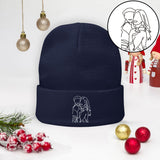 Custom Photo - Personalized Step Mom Embroidered Beanie
