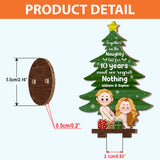 Together On The Naughty List For Years - gift for wife, boyfriend, husband, girlfriend - Personalized Freestanding Wood Plaque