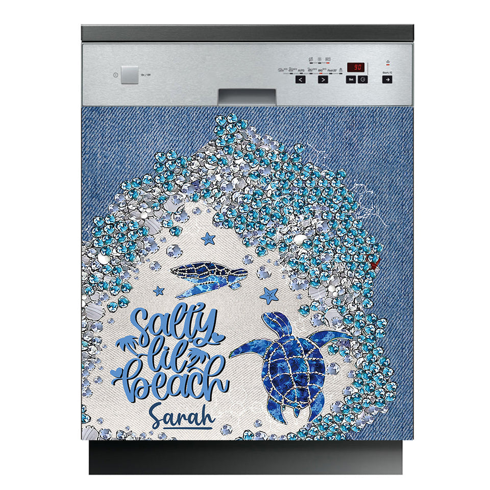Turtle Bling - Personalized Turtle Dishwasher Cover