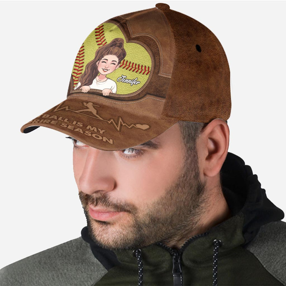 Softball Is My Favorite Season - Personalized Softball Classic Cap