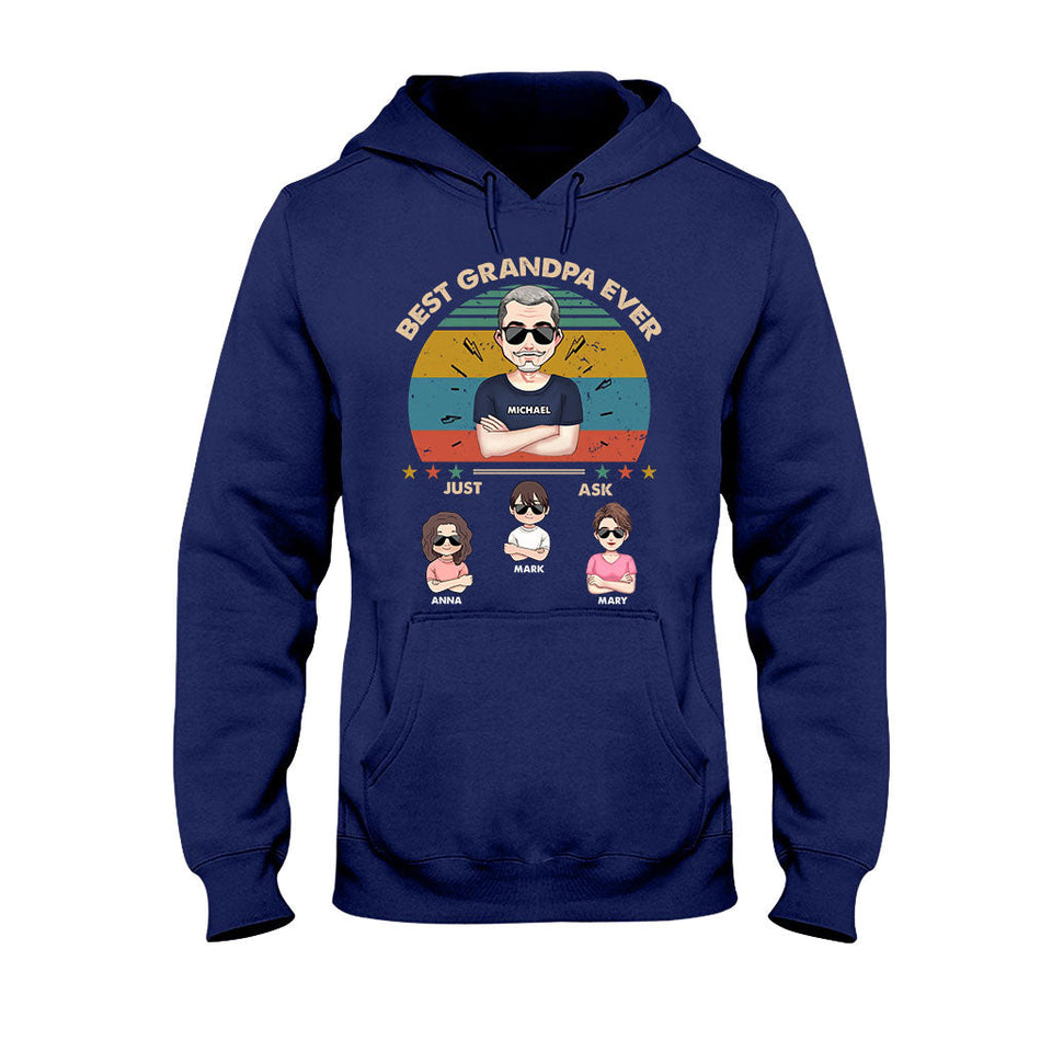 Best Dad Ever - Gift for dad, dad, mom, grandpa, grandma, grandpa - Personalized T-shirt And Hoodie