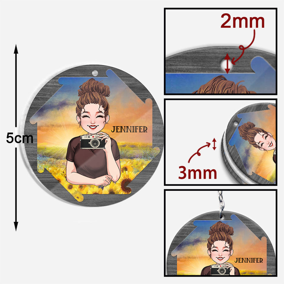 Adjust Your Focus - Personalized Photography Keychain