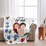 Rose Are Red Violet Are Sick - Personalized Couple Blanket